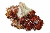 Ruby Red Vanadinite Crystal Cluster - Huge Crystals! #157037-1
